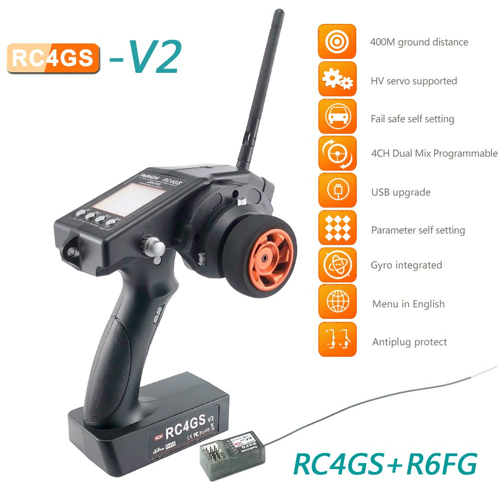  Radiolink RC4GS V2 (-, 4 )   R6FG (2.4, 400 , , ABS, FailSafe, 4- )